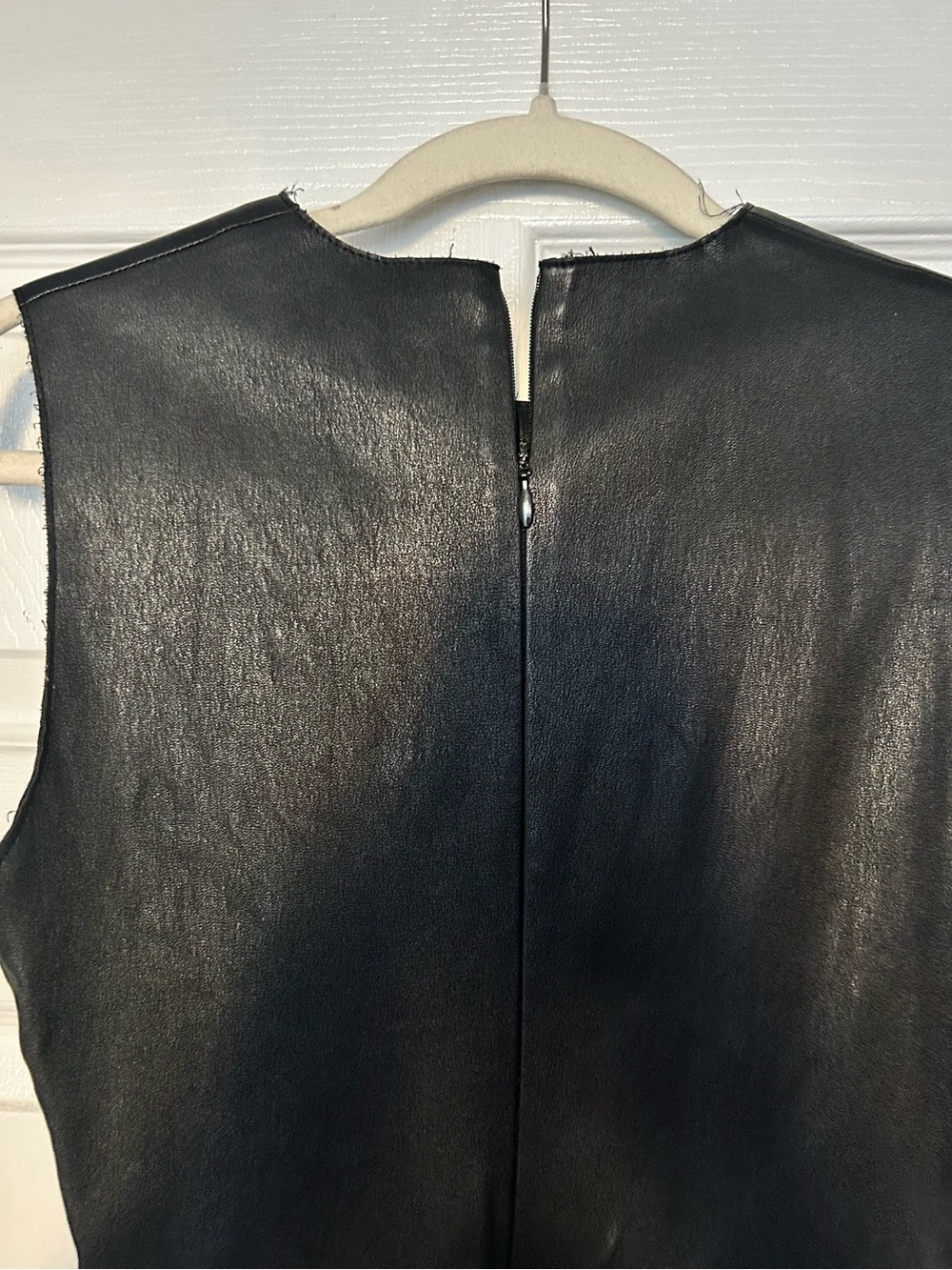 Vince Genuine Leather Sheath Dress - Picture 5 of 11